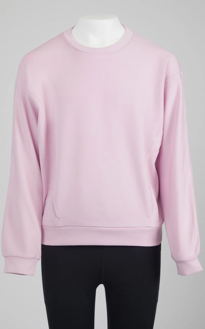 Girl's Pink Lavender Soft Scuba Zuri Sweatshirt