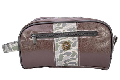 Green & Grey Shot Shell Camo Dopp Bag