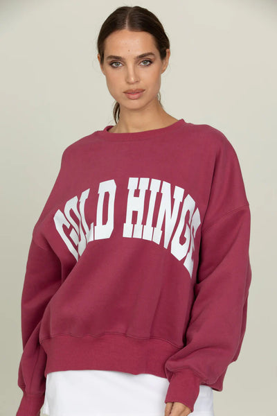 Gold Hinge Pale Mulberry Wide Arm Sweatshirt