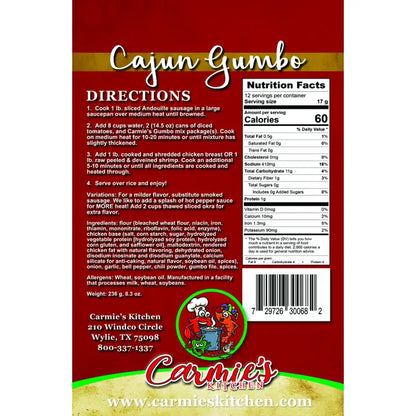 Carmie's Cajun Gumbo Soup Mix