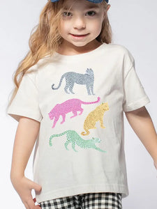 Youth Colorful Cheetahs Graphic Tees