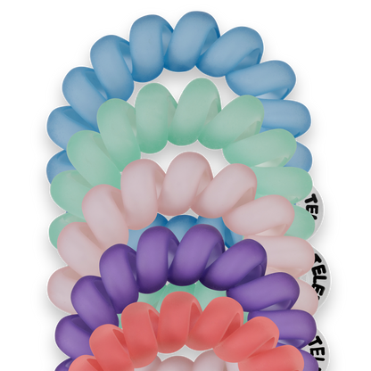 Spiral Hair Coils | Tiny | Color Rush