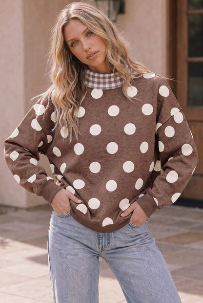 Mocha All The Dots Sweater