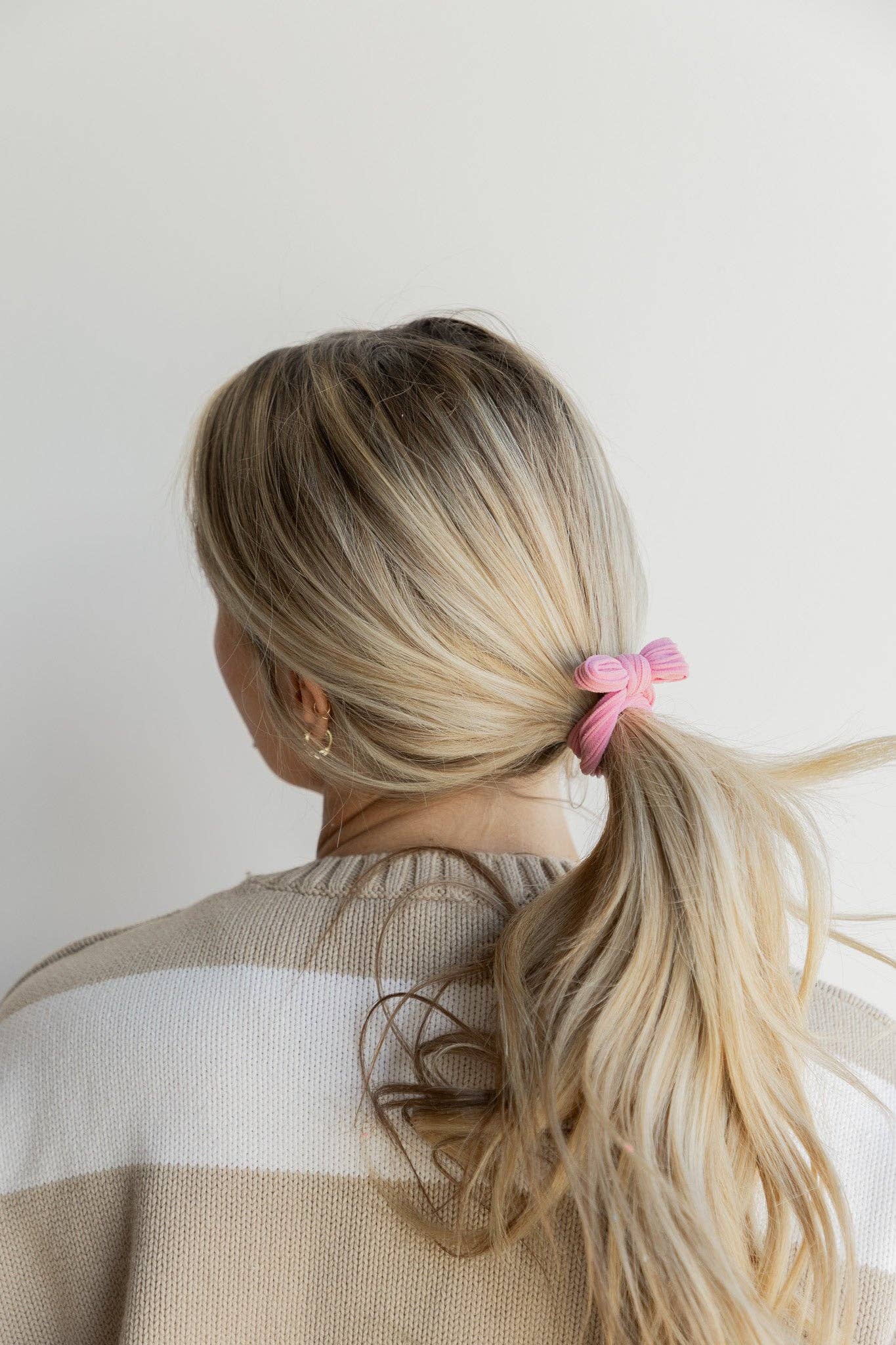 Kaxi Nylon Bow Slick Back Hair Ties