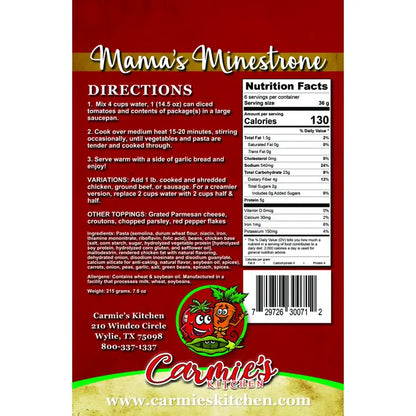 Carmie's Mama's Minestrone Soup Mix