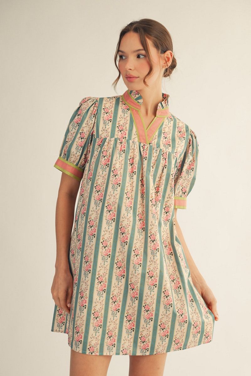 Jade Garden Floral Dress