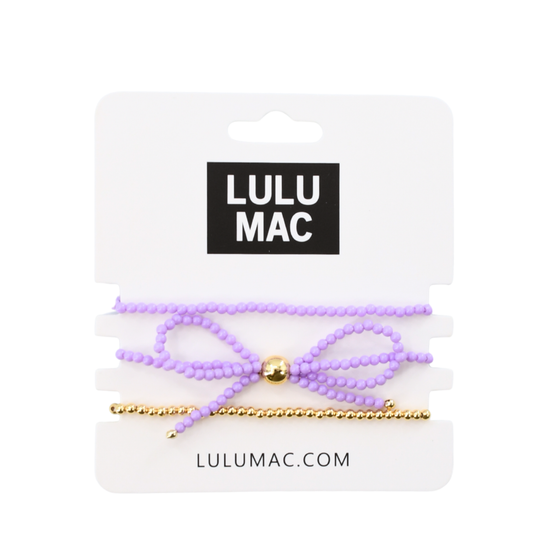 Lulu Mac Lavender Bow Bracelet