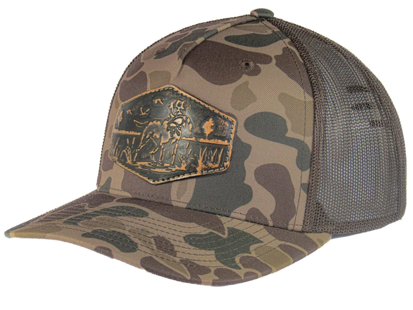 Dog Old School Camo Trucker Hat