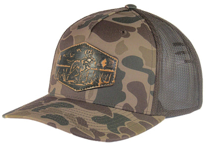 Dog Old School Camo Trucker Hat