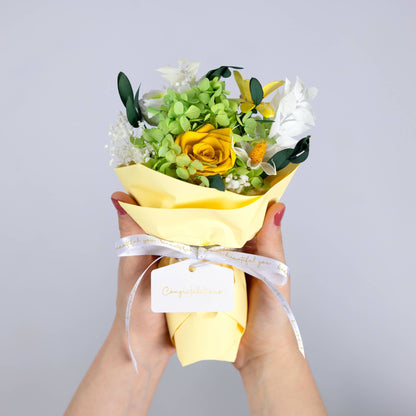 Yellow Congratulations Preserved Floral Bouquet