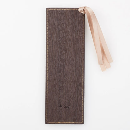 Blue/Brown Blessed Luke 1:45 Faux Leather Bookmark