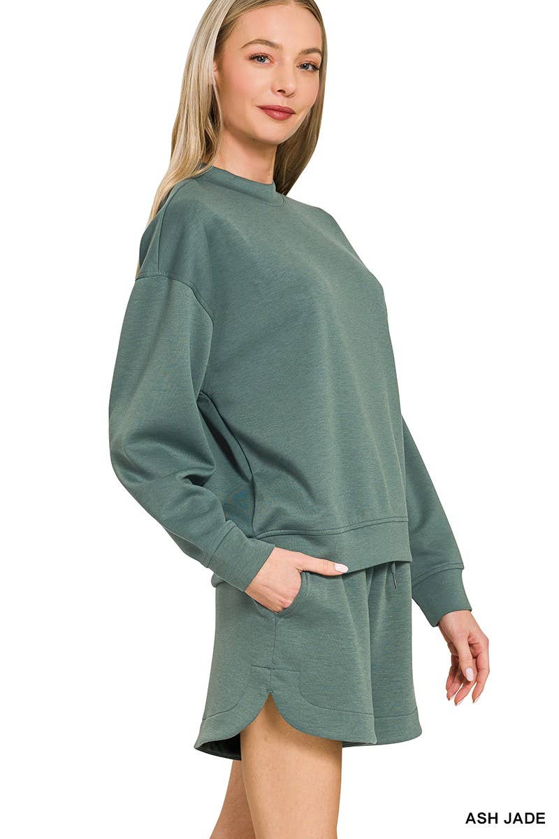On The Go Pullover & Short Set