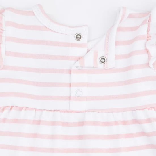 Angel Dear Stripe Puppy Ruffle Dress w/ Bloomers