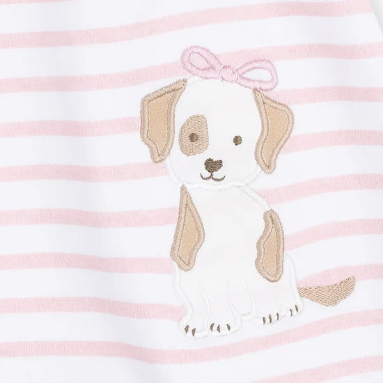 Angel Dear Stripe Puppy Ruffle Dress w/ Bloomers