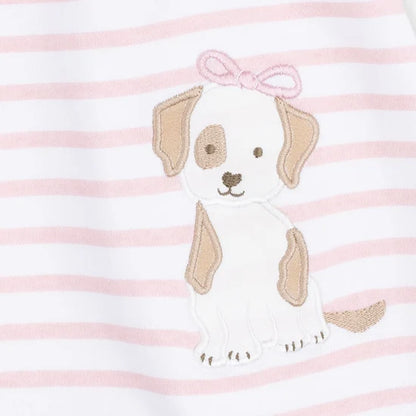 Angel Dear Stripe Puppy Ruffle Dress w/ Bloomers