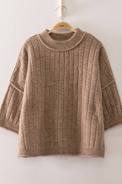 Allie Ribbed Knit Sweater