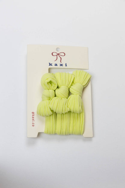 Kaxi Nylon Bow Slick Back Hair Ties