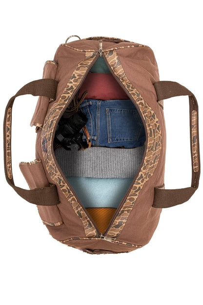 Brown & Tan Buck Camo Weekender Bag