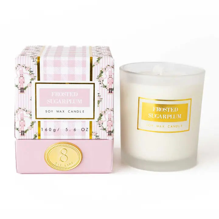 Frosted Sugarplum 5.6oz Soy Wax Candle