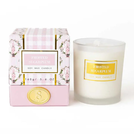 Frosted Sugarplum 5.6oz Soy Wax Candle