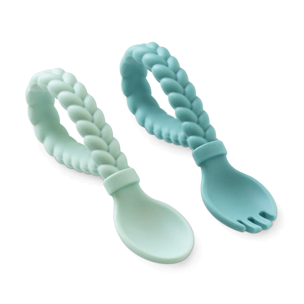 Sweetie Spoons™ Spoon + Fork Set - Mint