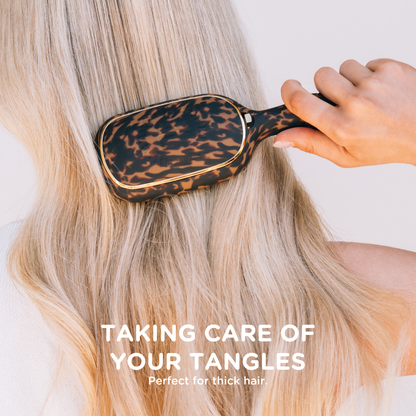 TELETIE Detangler Hair Brush for Thick Hair | Tortoise