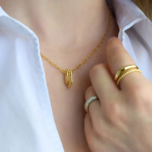 Gold Kitchen Sink Necklace