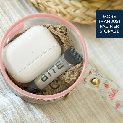 Itzy Ritzy Clear Paci Case - Bows