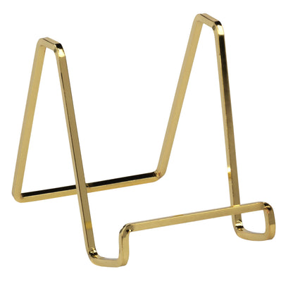 Plated Square Wire Stands - Brass