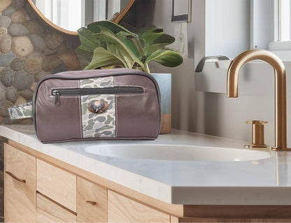 Brown & Tan Buck Camo Dopp Bag