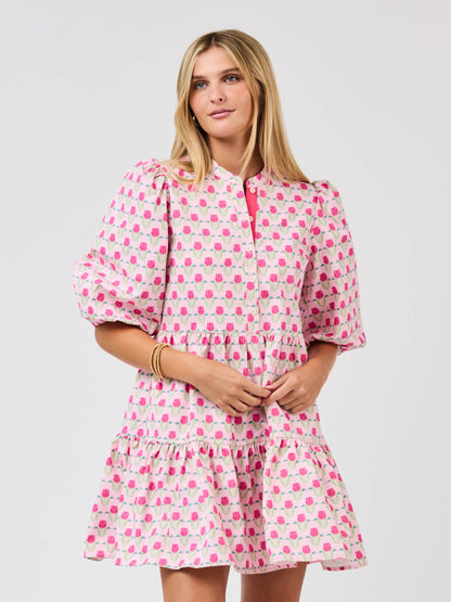 Flora Fanfare Pink Riley Mini Dress