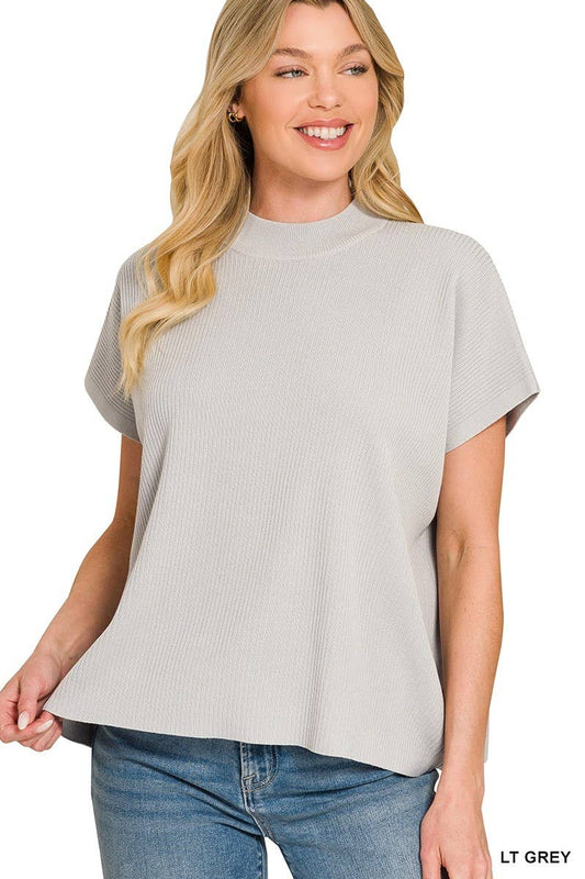 Perfectly Basic Mock Neck Sweater
