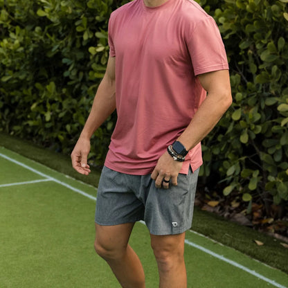 Grizzly Grey with Classic Deer Camo Liner Athletic Shorts