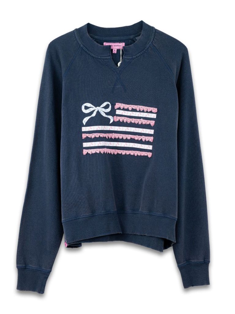 Youth Ribbon Flag Summer Crewneck
