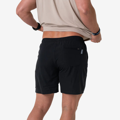 Heather Black with Retro Duck Camo Liner Athletic Shorts