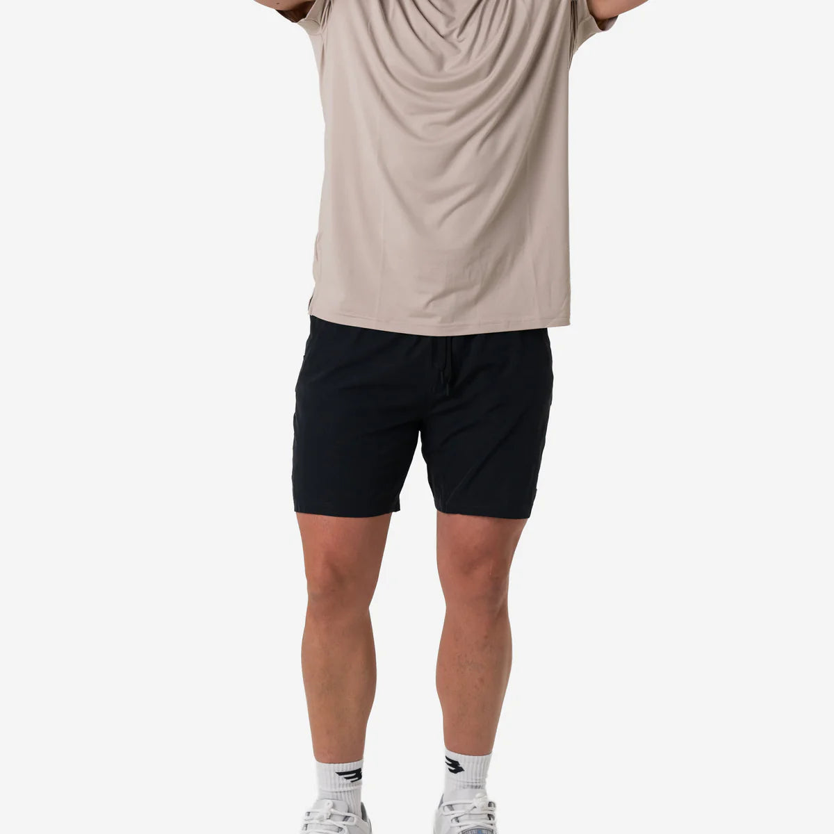Heather Black with Retro Duck Camo Liner Athletic Shorts