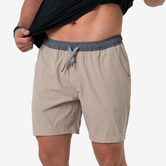 Heather Khaki with Venado Camo Liner Athletic Shorts