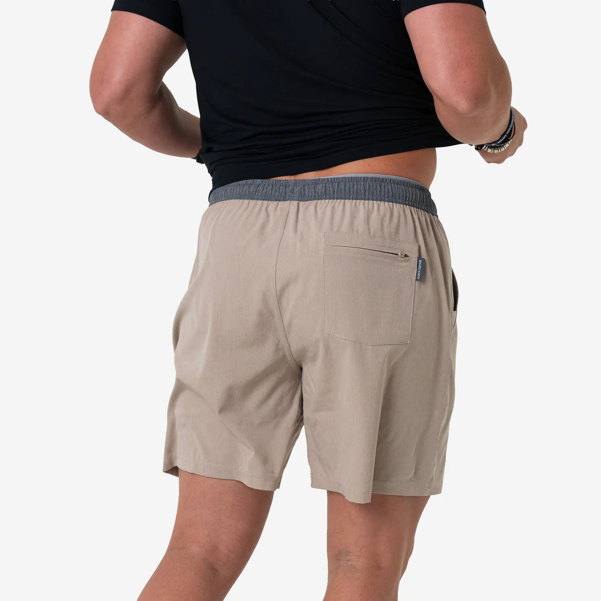 Heather Khaki with Venado Camo Liner Athletic Shorts