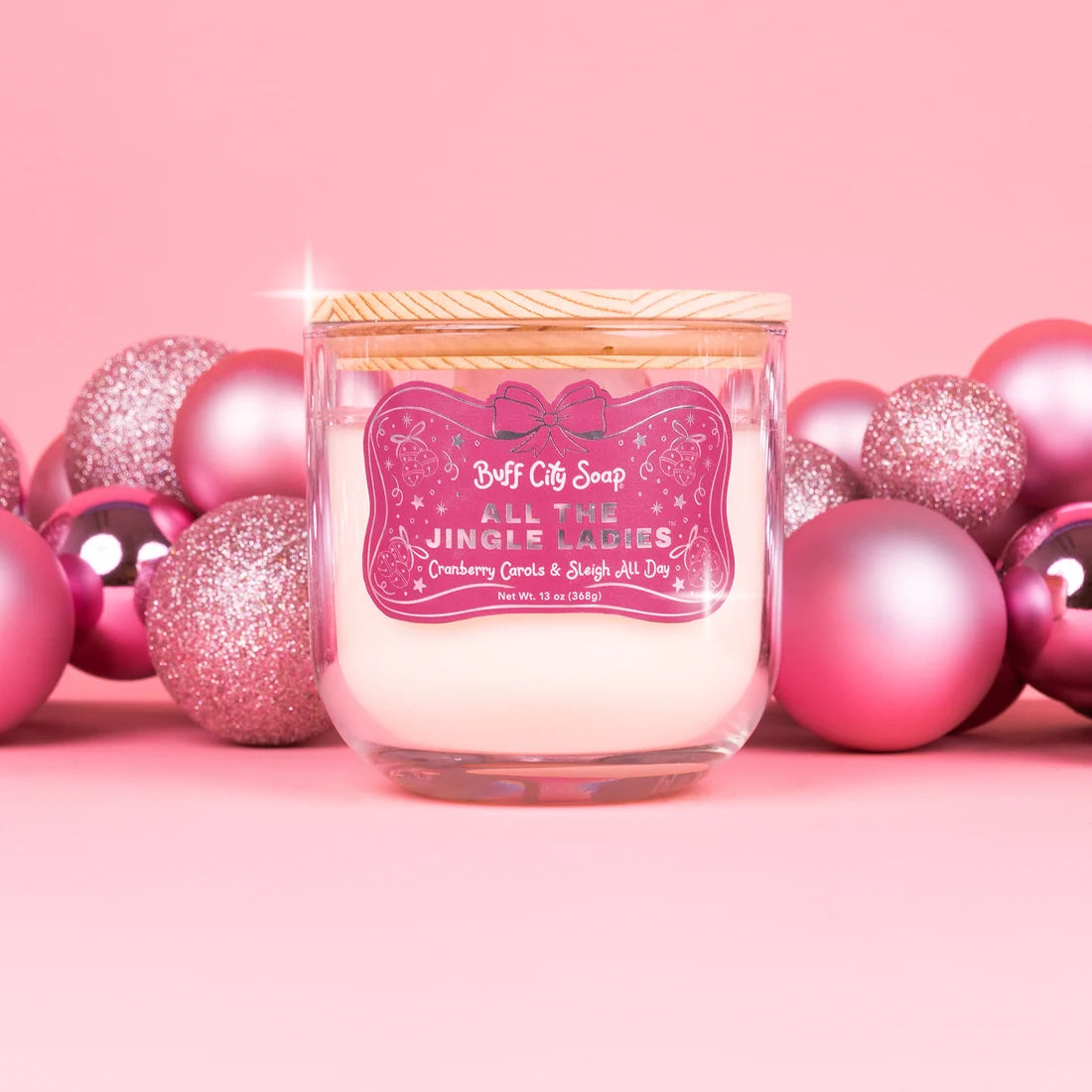 Buff City Soap Two-Wick Candle - All the Jingle Ladies