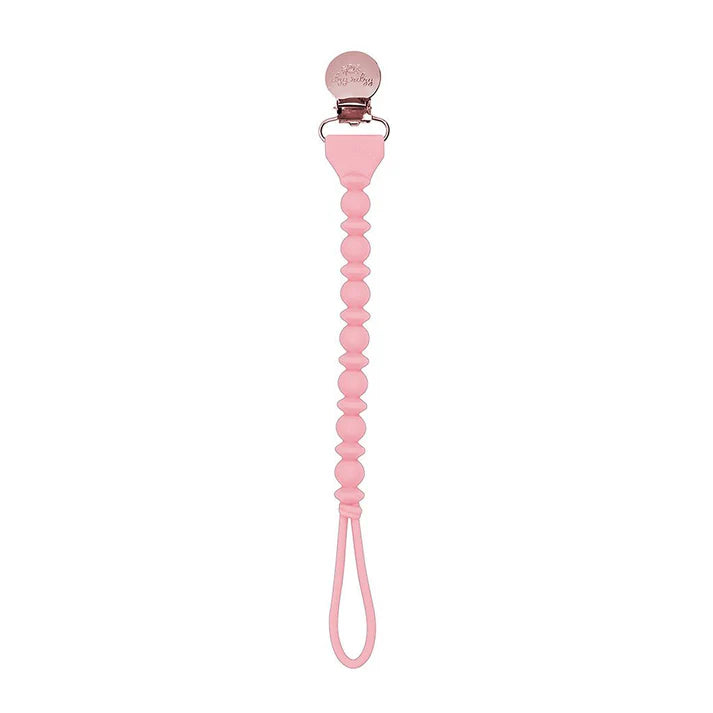 Sweetie Strap™ - Beaded Pacifier Clip - Pink