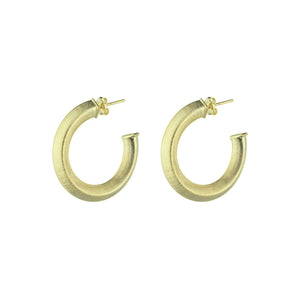 Cleo Hoops - Brushed Gold