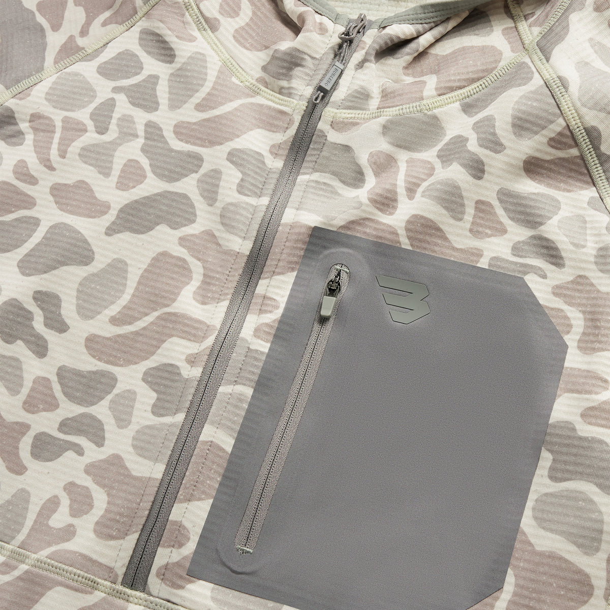 Classic Deer Camo Blaze Tech Quarter Zip