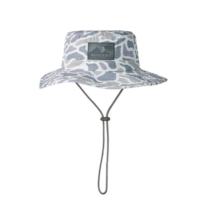 White Camo Burlebo Bucket Hat
