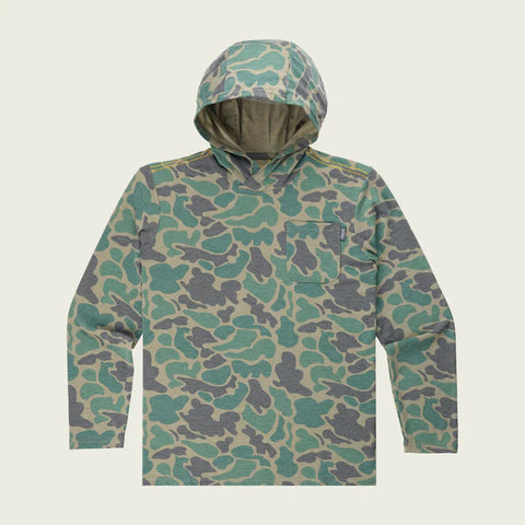 Youth Green Mallard Camo Buxton Tech Hoodie