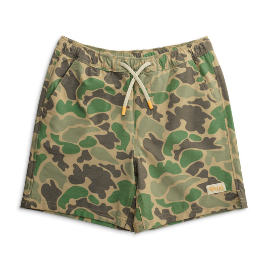 Youth Green Mallard Camo Fulton Volley Shorts