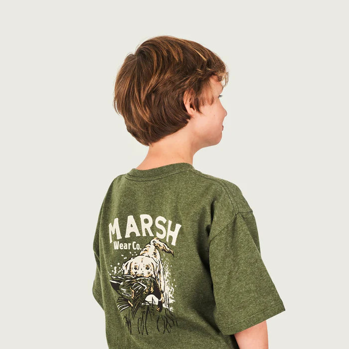 Youth Forest Heather Red Catch Short Sleeve T-Shirt