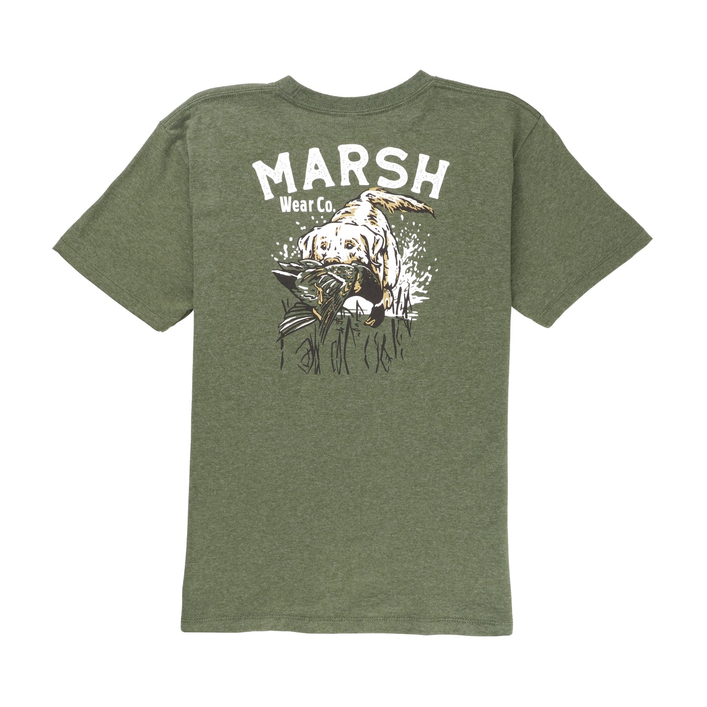 Youth Forest Heather Red Catch Short Sleeve T-Shirt