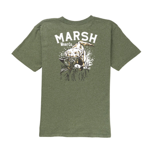 Youth Forest Heather Red Catch Short Sleeve T-Shirt