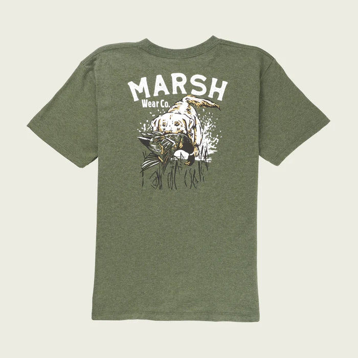 Youth Forest Heather Red Catch Short Sleeve T-Shirt