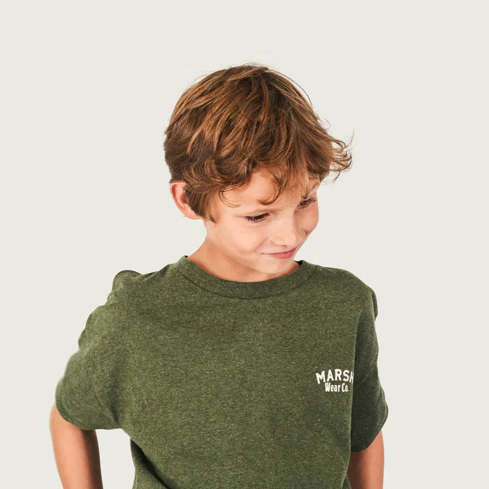 Youth Forest Heather Red Catch Short Sleeve T-Shirt